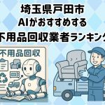 戸田市　AIがおすすめする 不用品回収業者ランキング